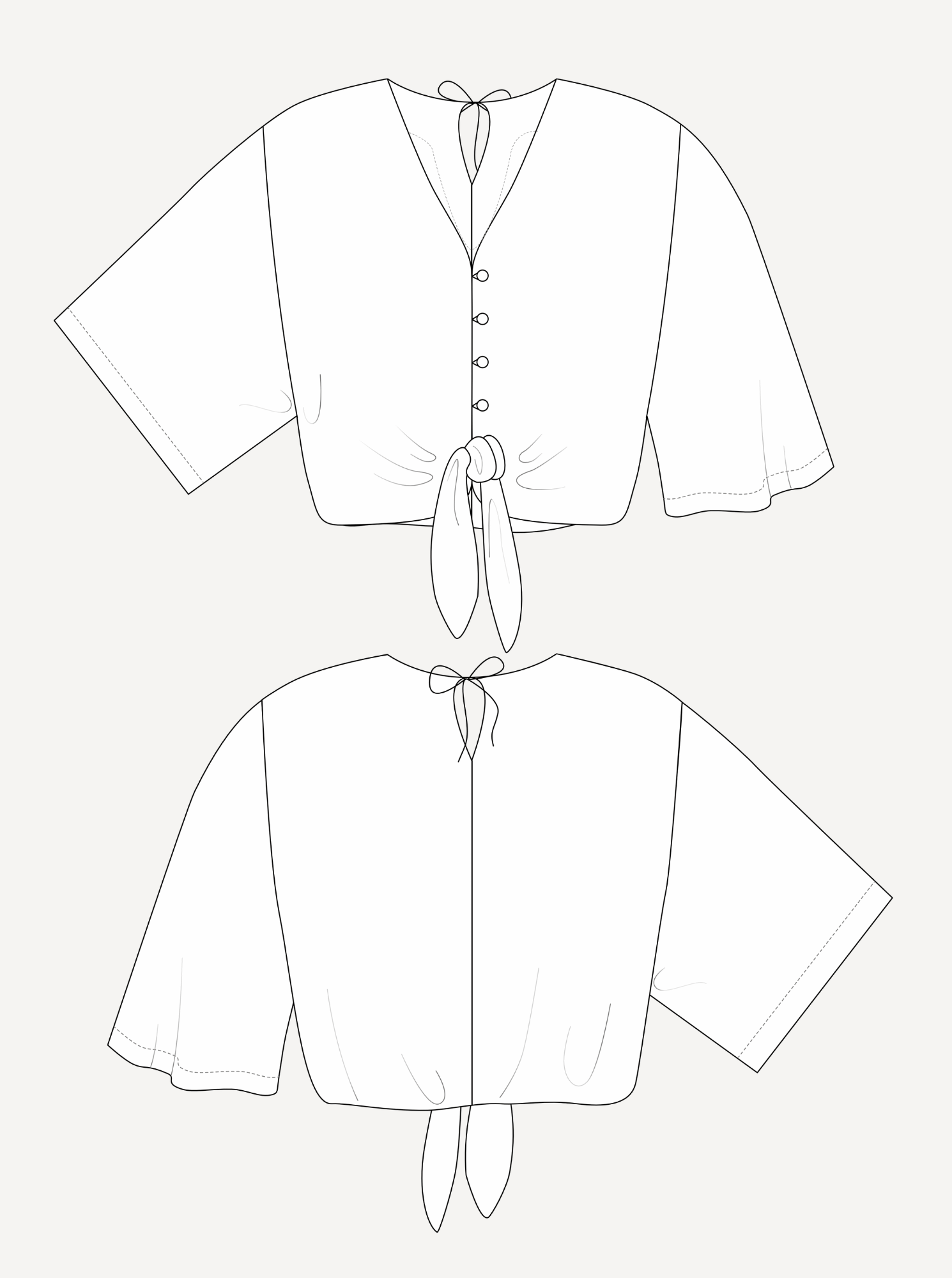 The Tie Blouse Sewing Pattern - NEW