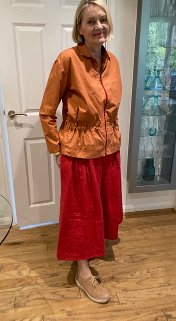 SEVENBERRY ~ Cotton Dyed Typewriter Cloth ~ Burnt Orange - The Avid Seamstress