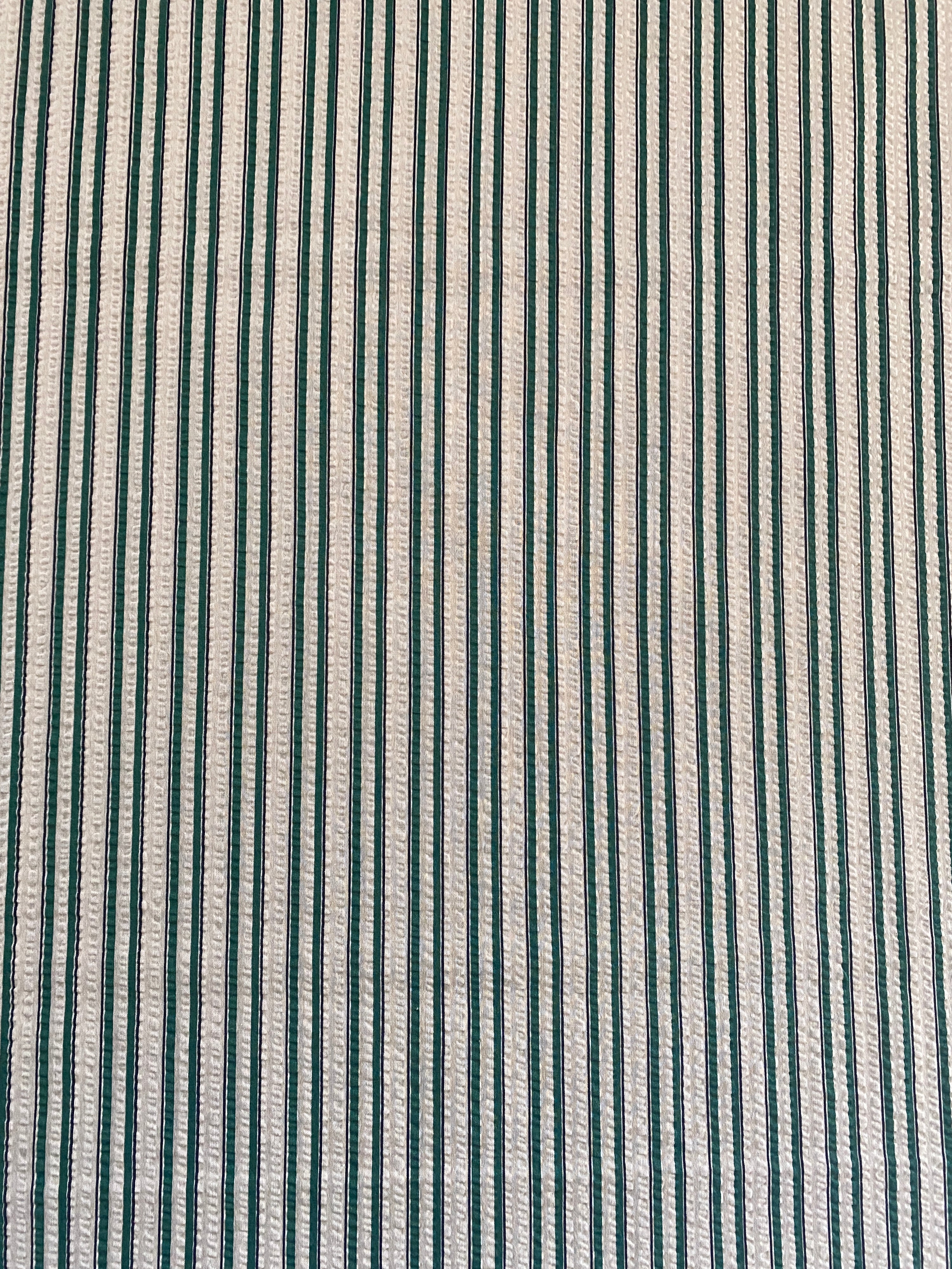 PG ~ Cotton Seersucker ~ Green Stripe - The Avid Seamstress