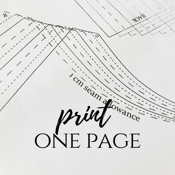 Print a ONE PAGE AO PDF Sewing Pattern The Avid Seamstress