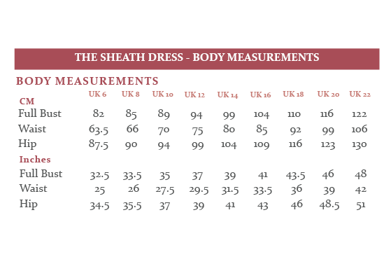 The Sheath Dress Sewing Pattern *** Pattern Updated & New Sizing UK 6 - 22 - The Avid Seamstress