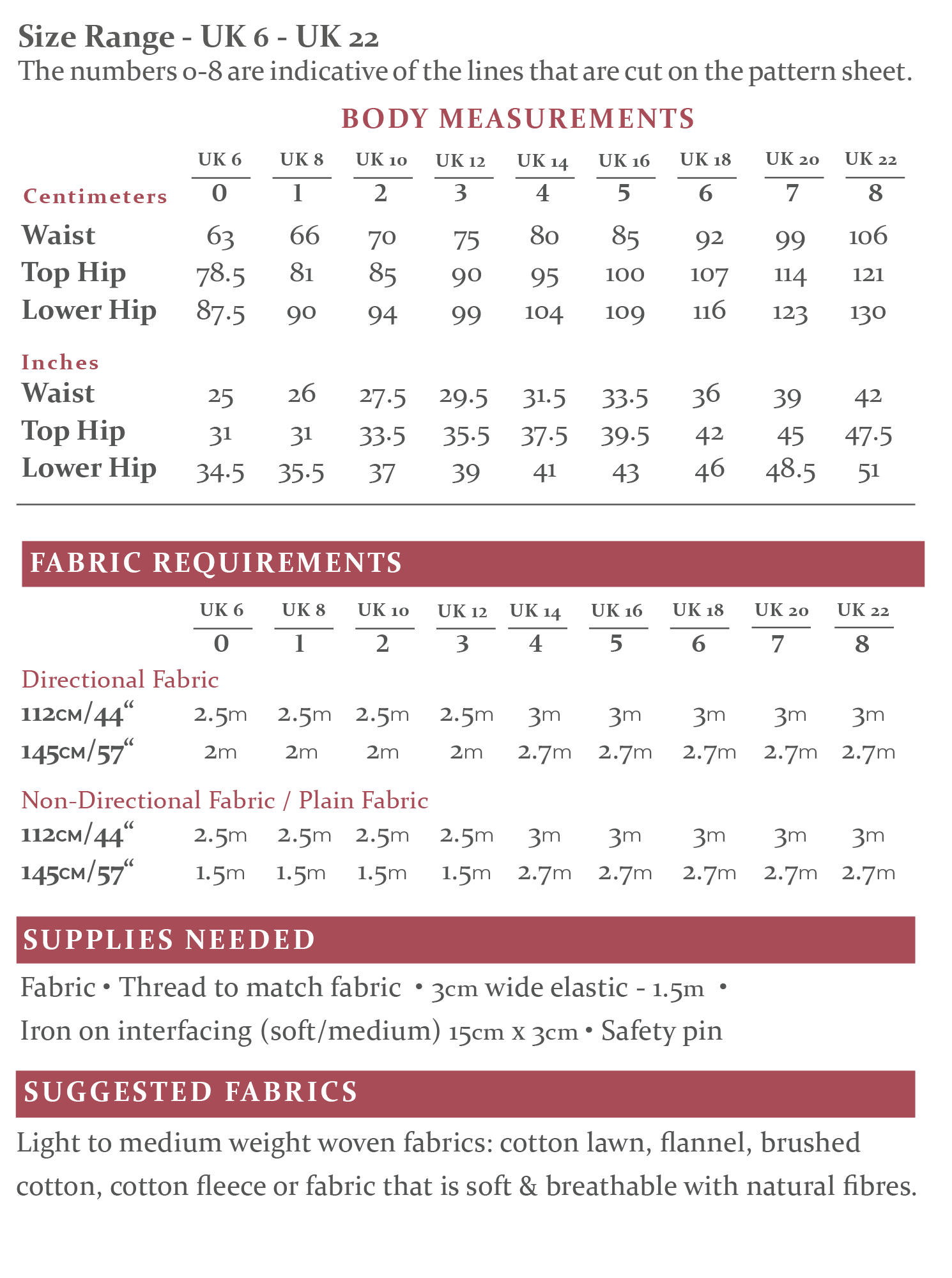 The Pyjama Bottoms Sewing Pattern - The Avid Seamstress