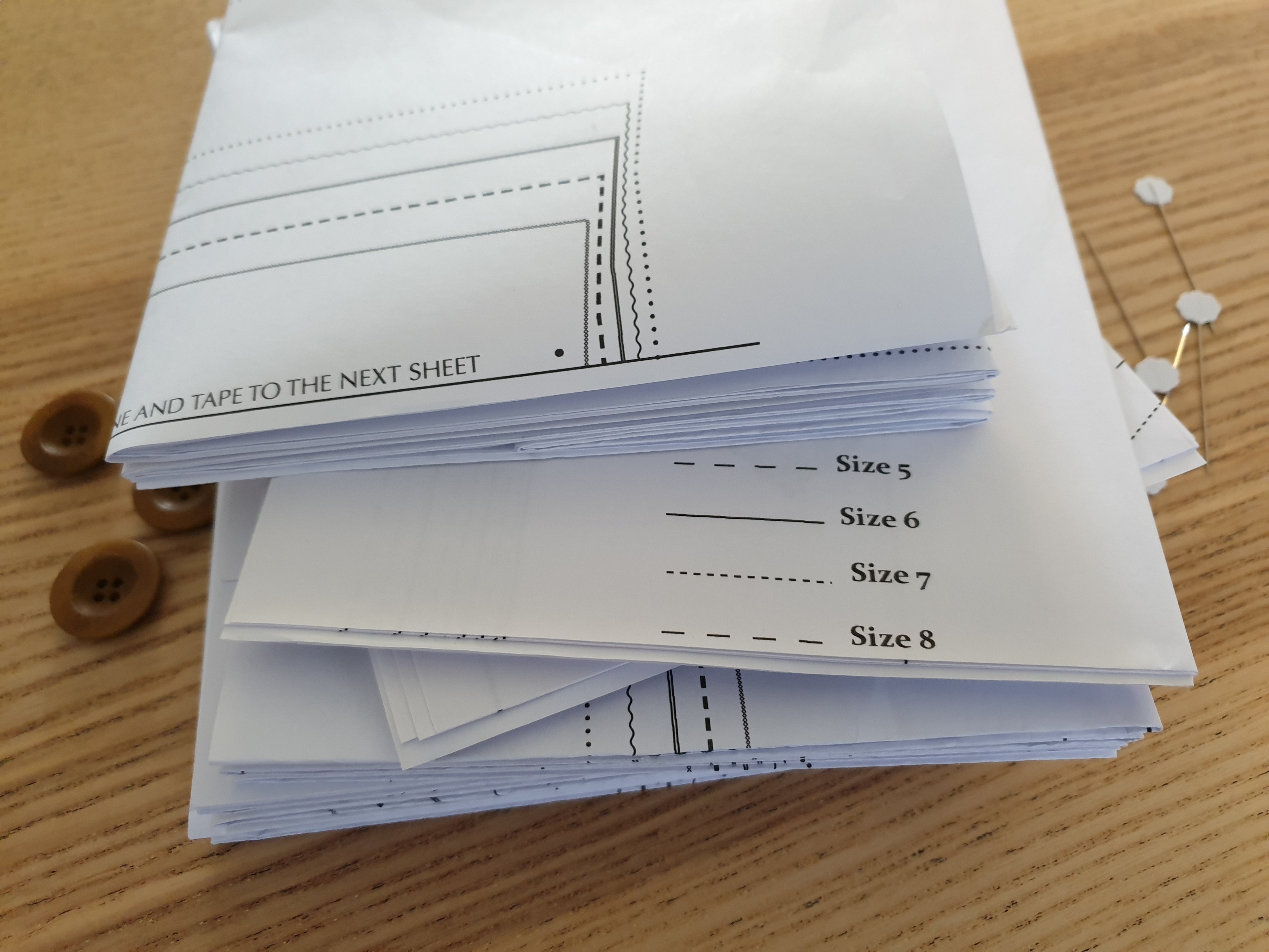 A0 and Copy Shop Sewing Pattern Print (B&amp;W / Colour)