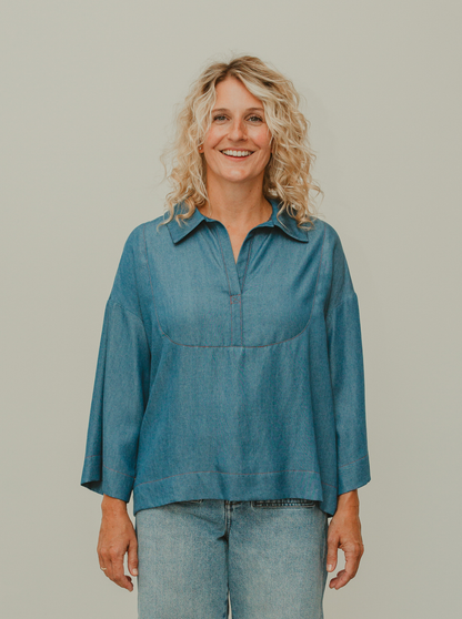 The Bib Shirt Sewing Pattern - NEW - The Avid Seamstress