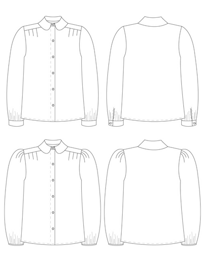 ** NEW ** The Pleated Blouse Sewing Pattern - The Avid Seamstress