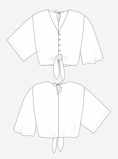 The Tie Blouse Sewing Pattern - NEW
