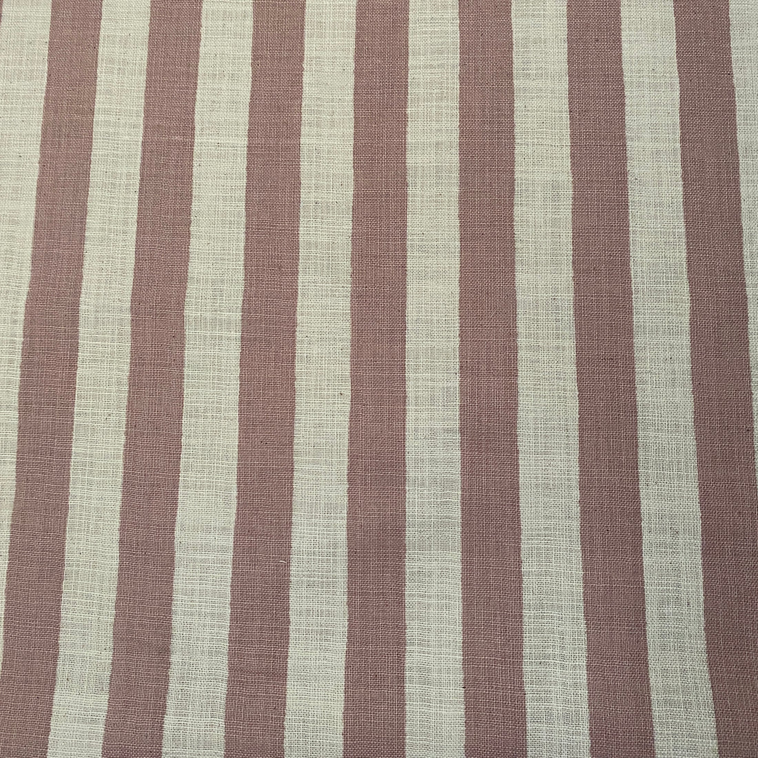 SEVENBERRY ~ Linen Look Cotton ~ Pink Stripe