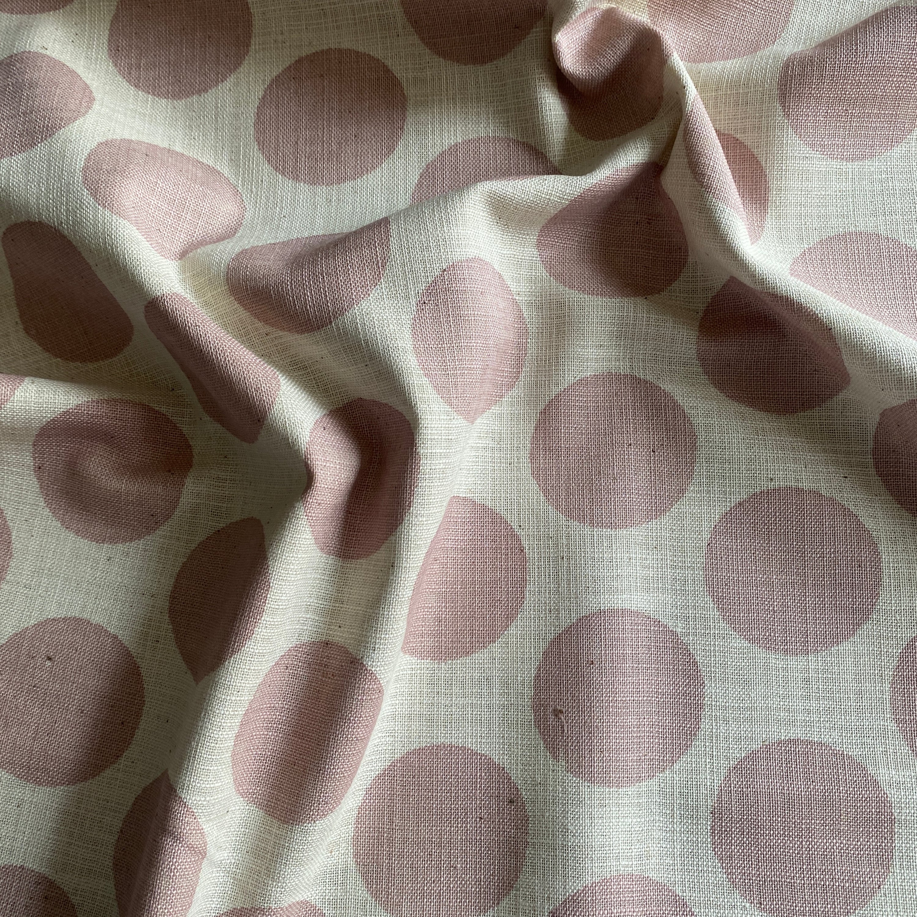 SEVENBERRY ~ Linen Look Cotton ~ Pink Spot - The Avid Seamstress