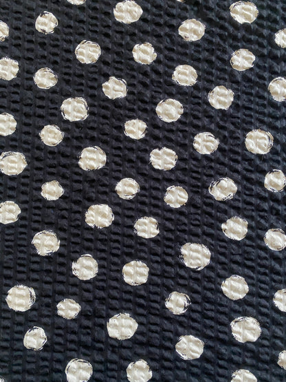 SEVENBERRY ~ Cotton Ripple Seersucker ~ Black - The Avid Seamstress
