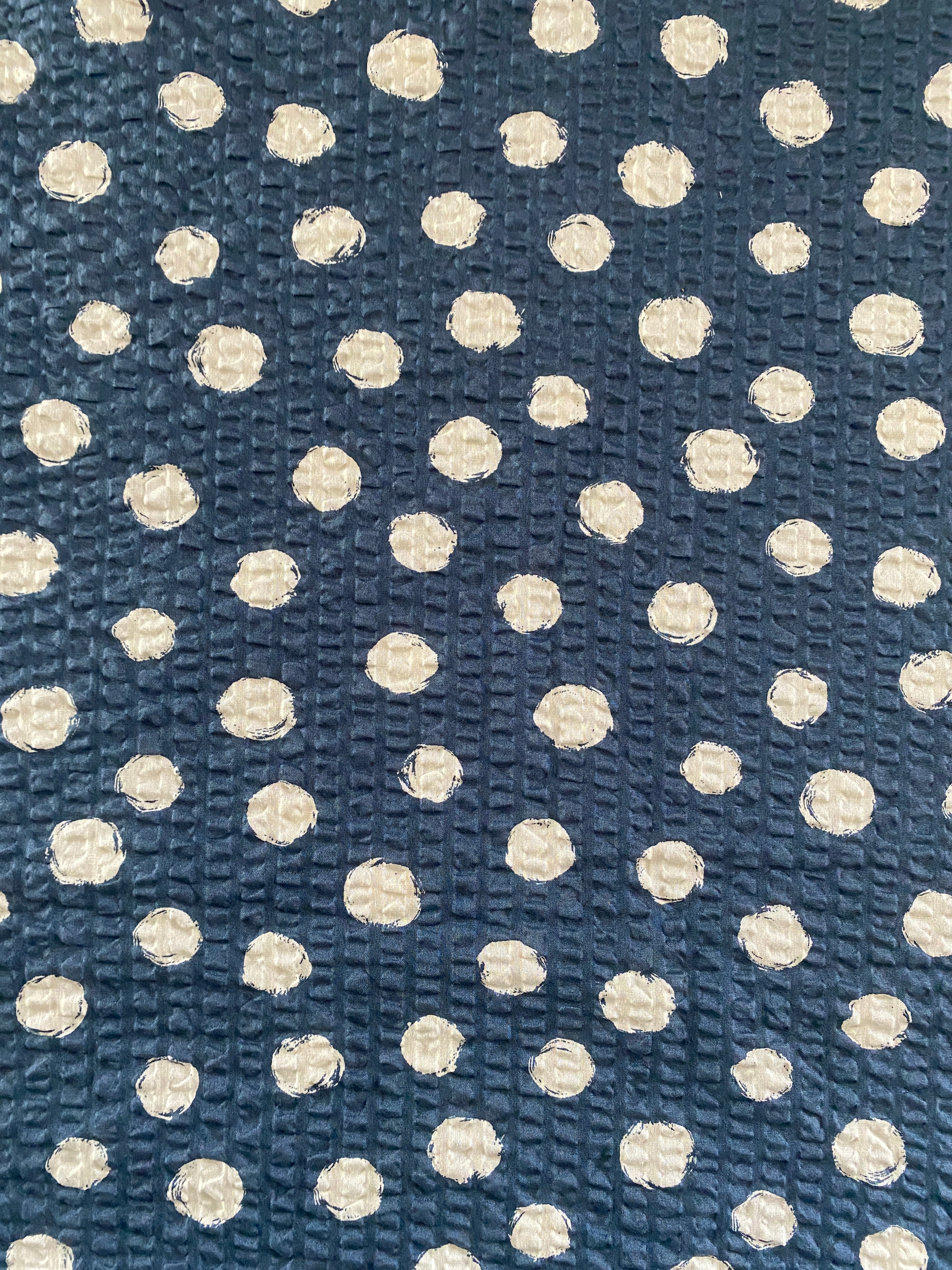 SEVENBERRY ~ Cotton Ripple Seersucker ~ Blue - The Avid Seamstress