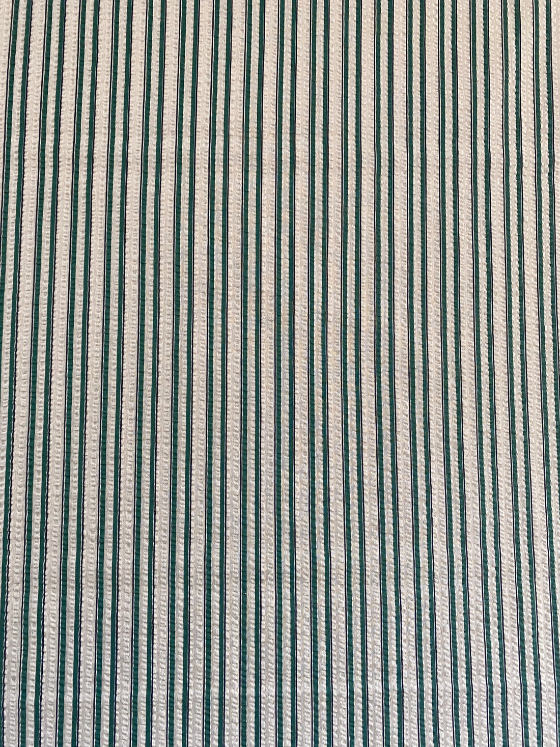PG ~ Cotton Seersucker ~ Green Stripe - The Avid Seamstress