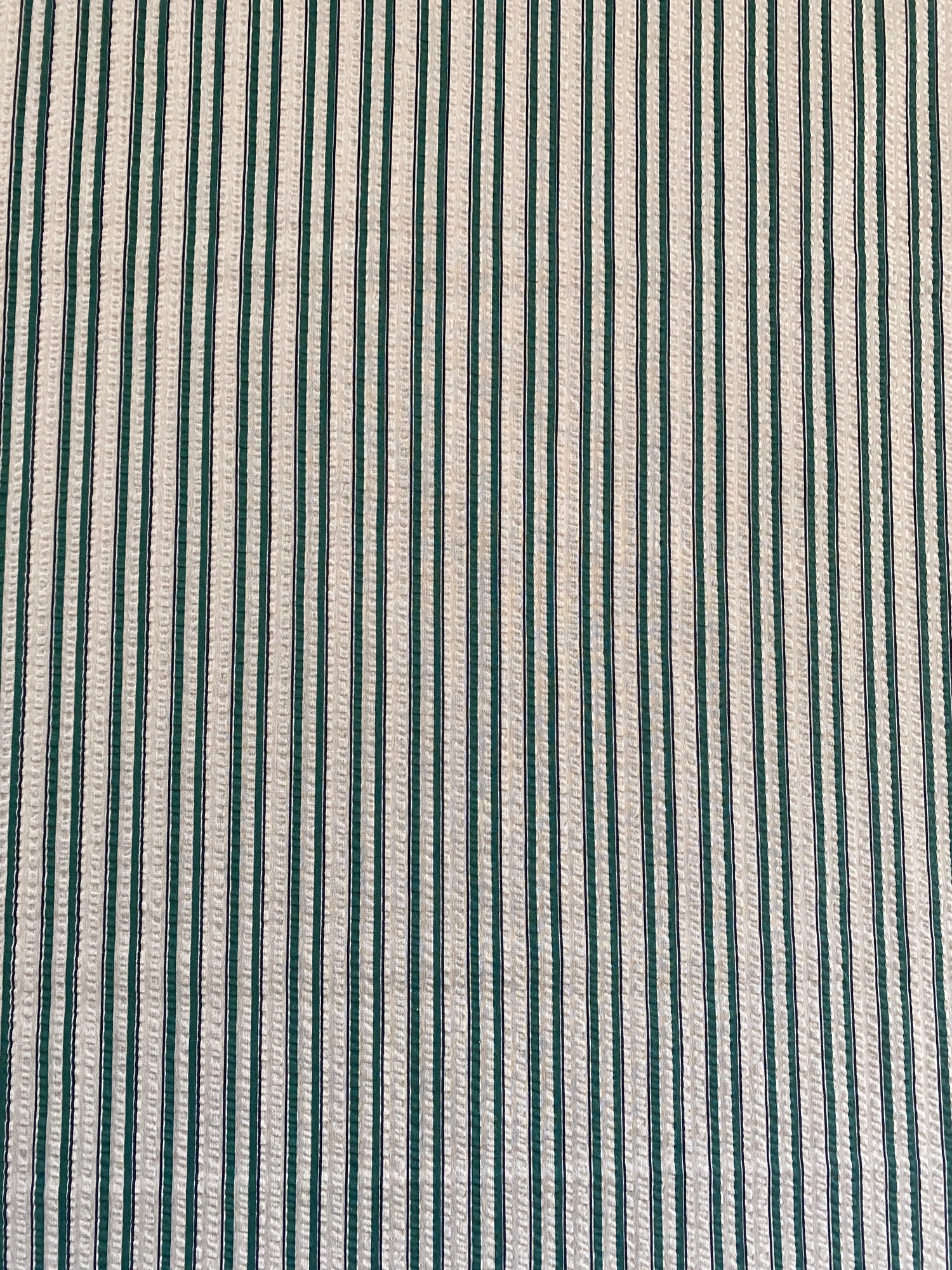 PG ~ Cotton Seersucker ~ Green Stripe - The Avid Seamstress
