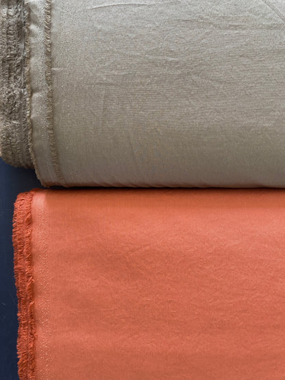 SEVENBERRY ~ Cotton Dyed Typewriter Cloth ~ Taupe - The Avid Seamstress