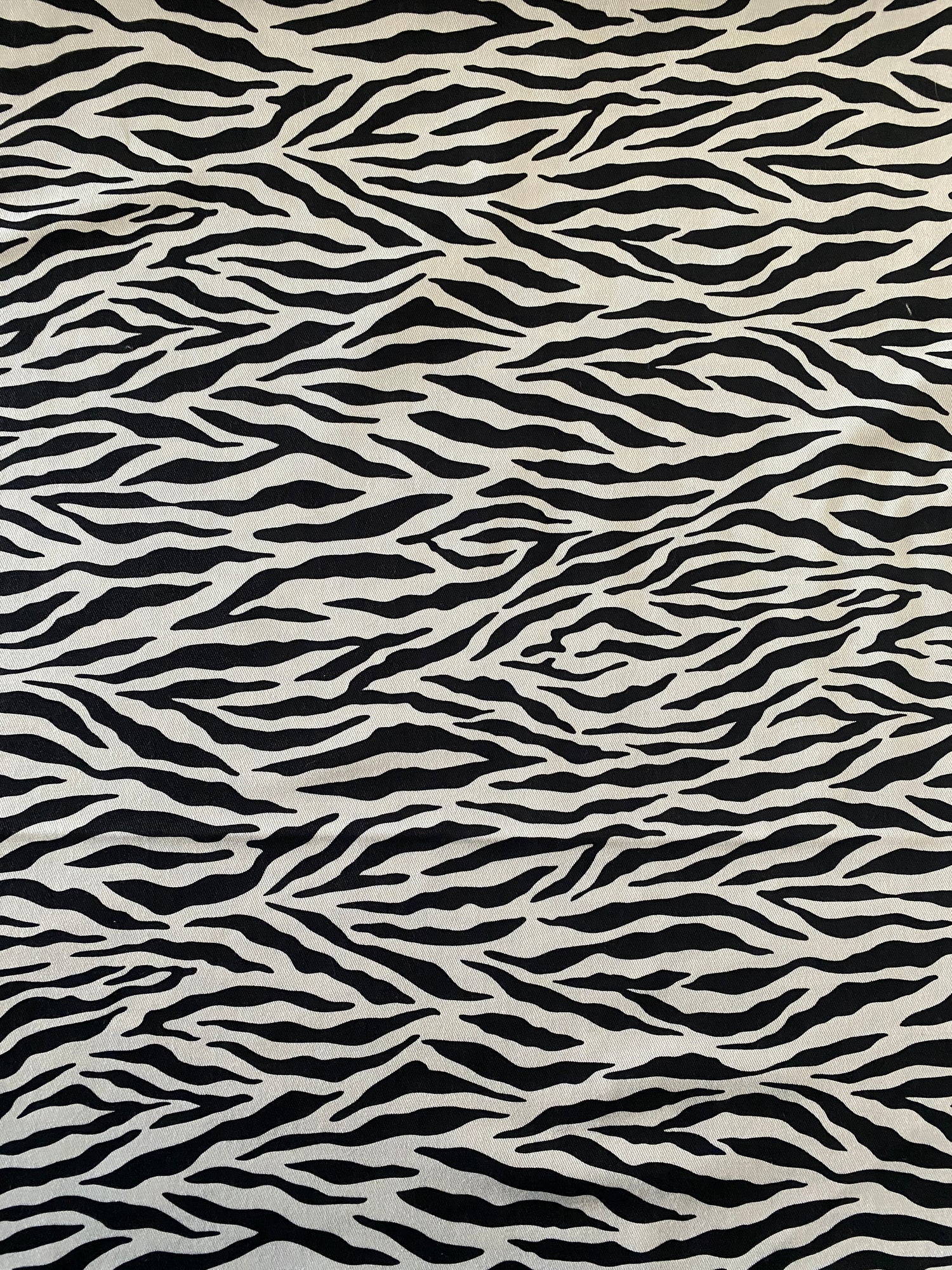 SEVENBERRY ~ Cotton Printed Twill ~ Zebra - The Avid Seamstress