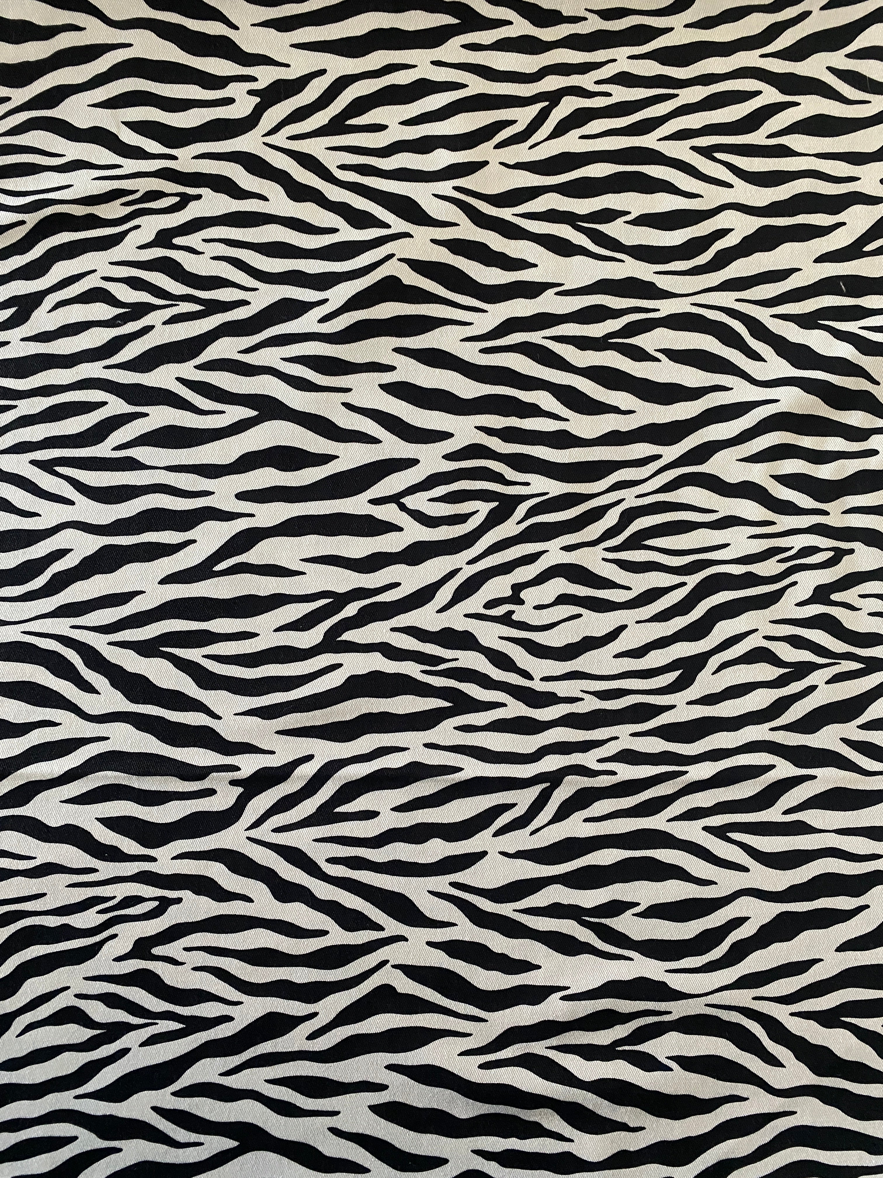 SEVENBERRY ~ Cotton Printed Twill ~ Zebra - The Avid Seamstress