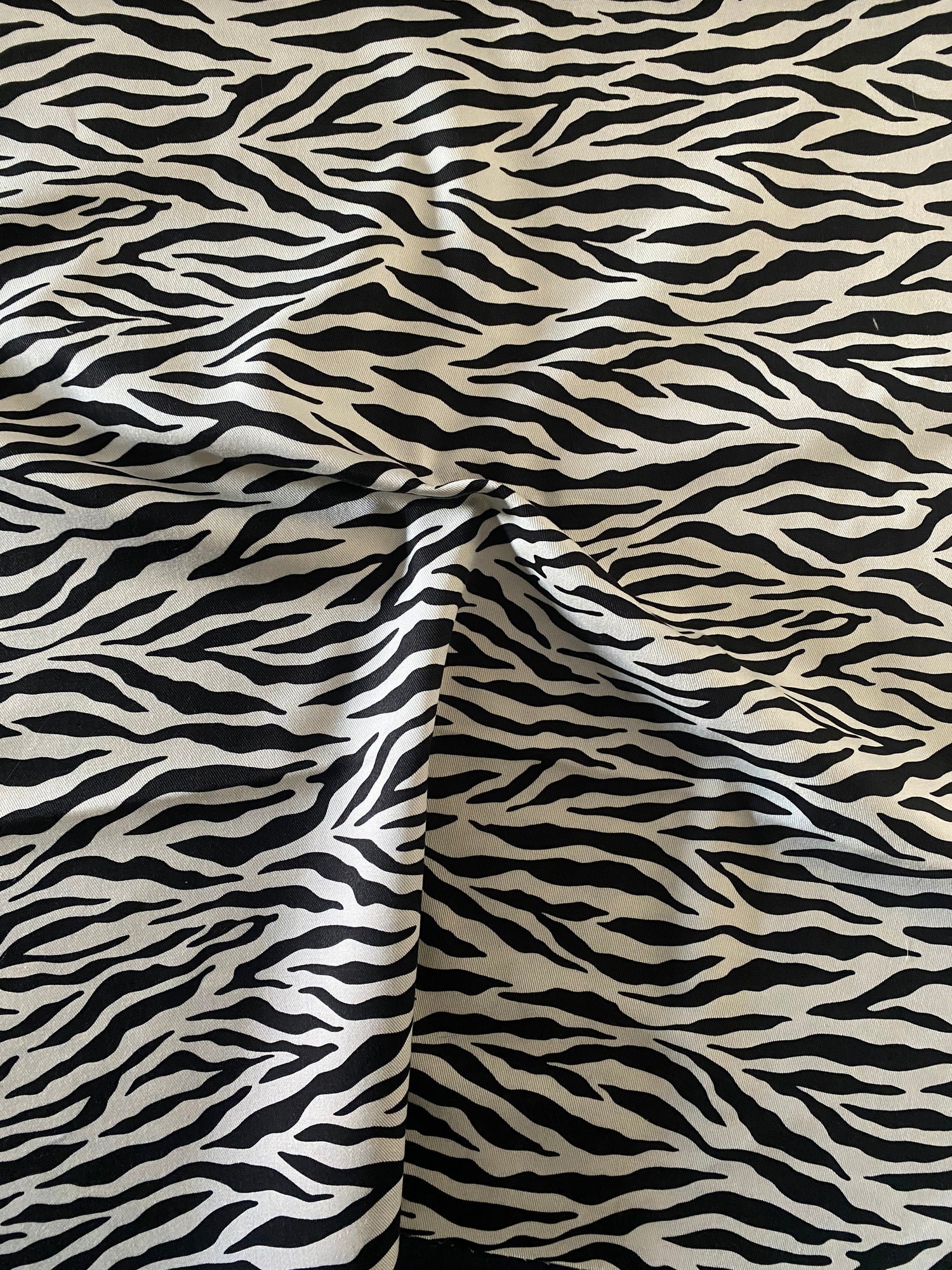 SEVENBERRY ~ Cotton Printed Twill ~ Zebra - The Avid Seamstress