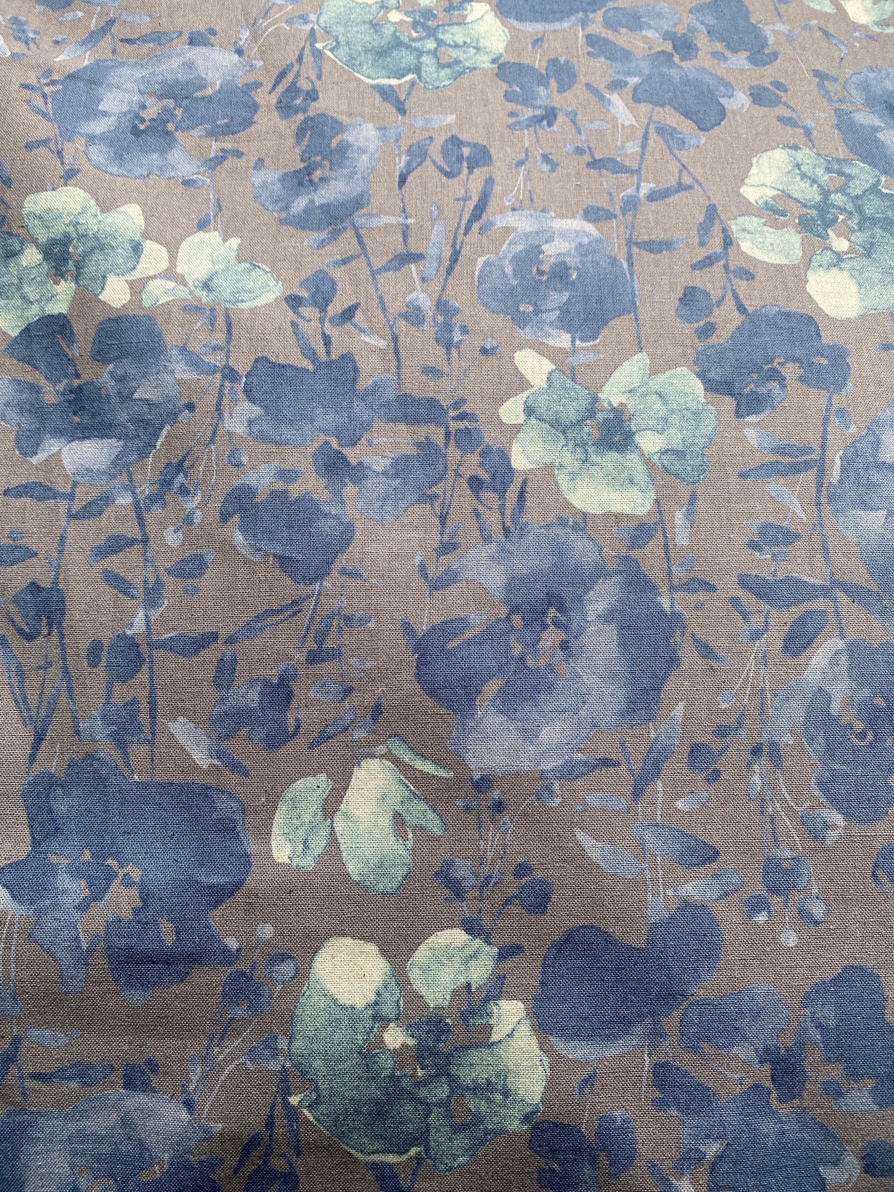 KOKKA ~ Watercolour Floral Cotton Linen - The Avid Seamstress