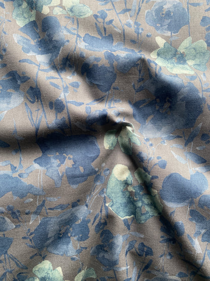 KOKKA ~ Watercolour Floral Cotton Linen - The Avid Seamstress