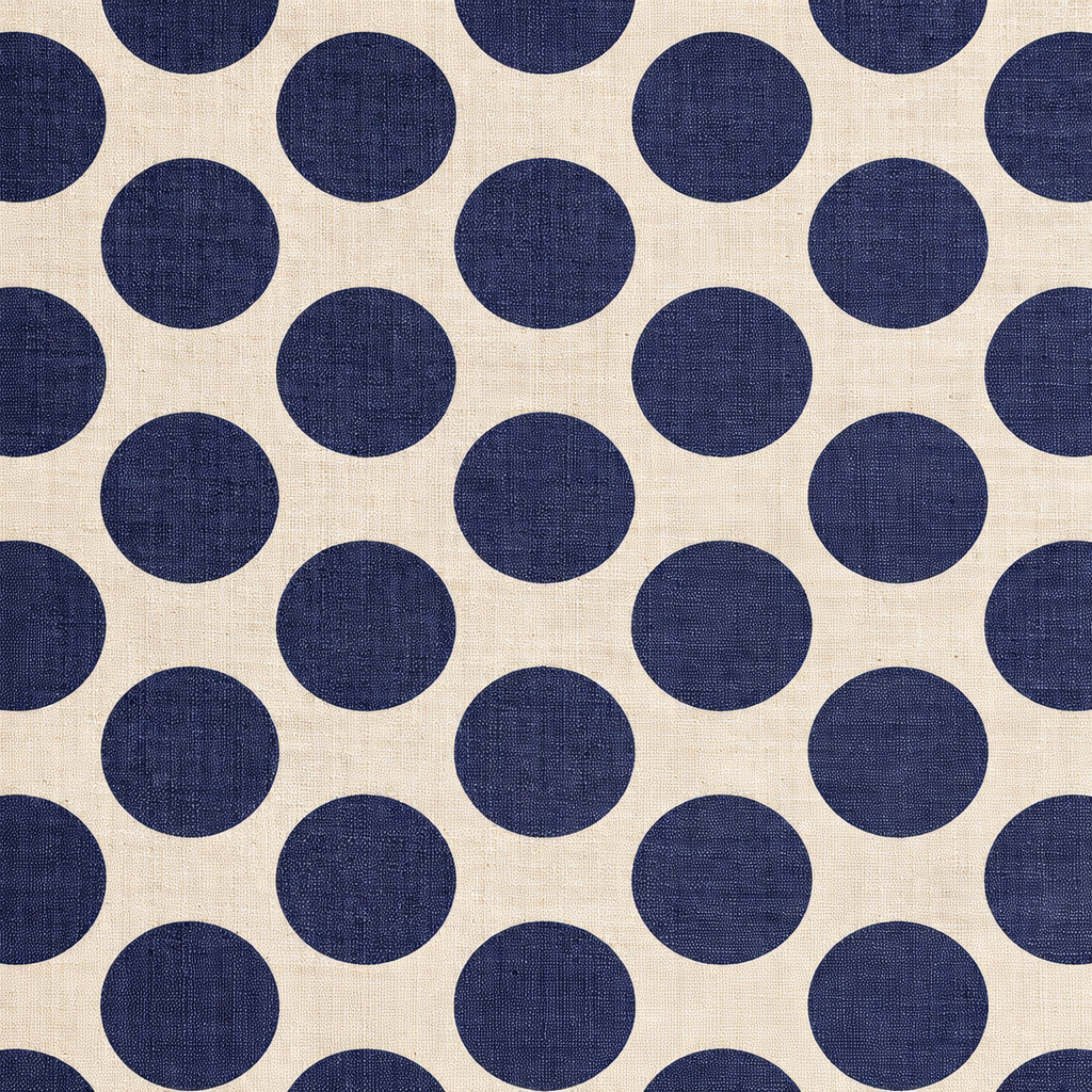 Pattern of blue circles on a beige background