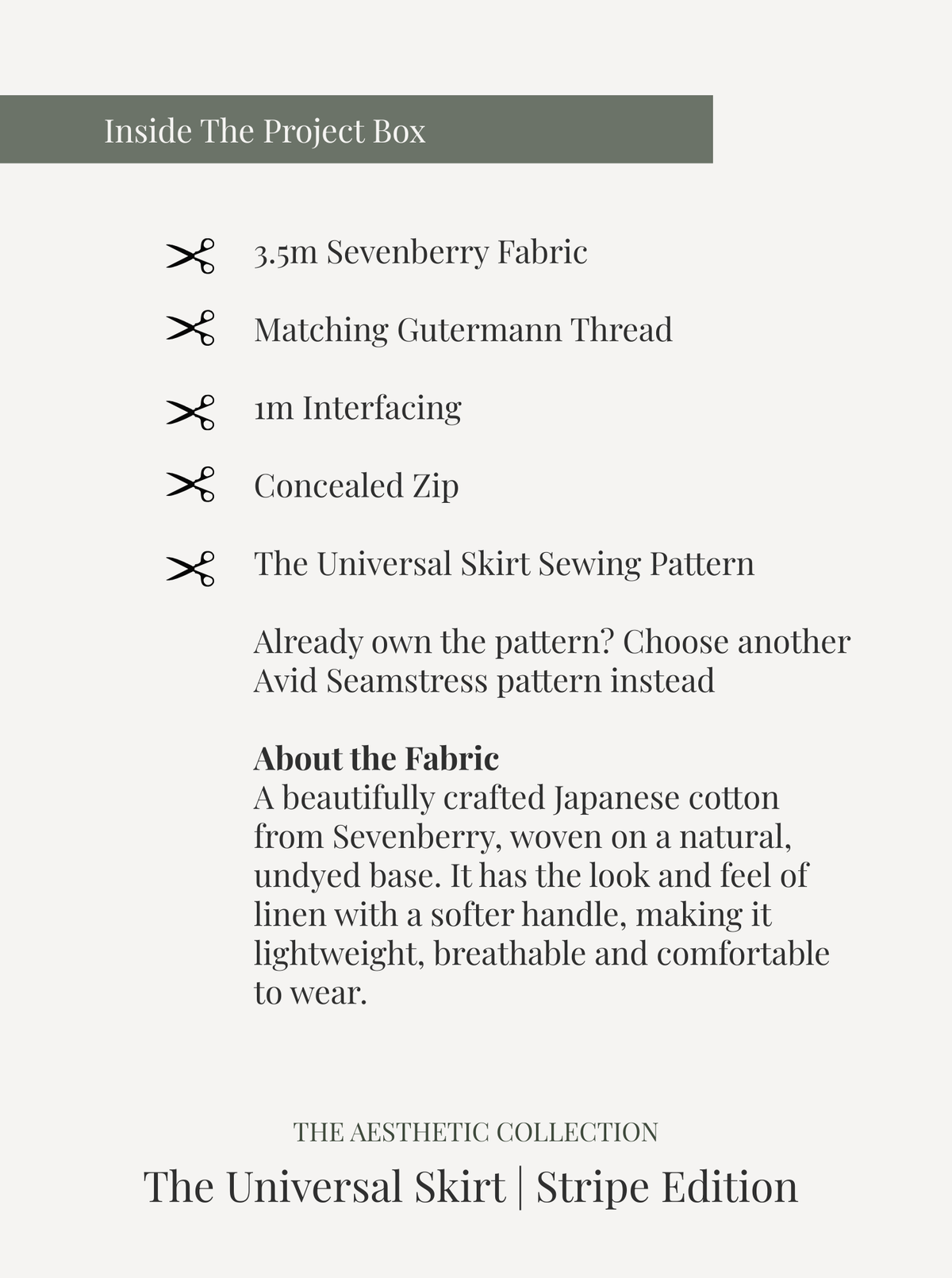 The Universal Skirt | Stripe Edition - The Avid Seamstress
