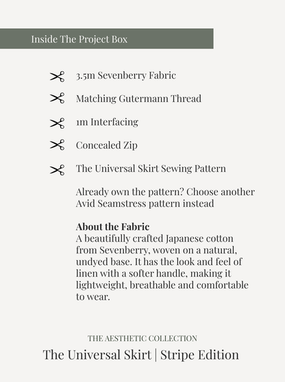 The Universal Skirt | Stripe Edition - The Avid Seamstress