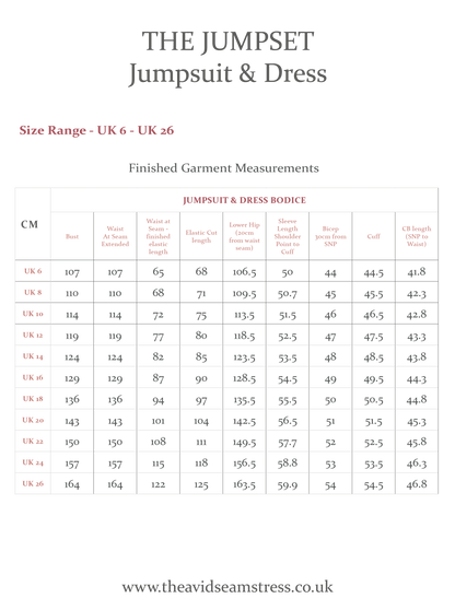 * NEW * The Jumpset - Jumpsuit &amp; Dress Sewing Pattern - The Avid Seamstress