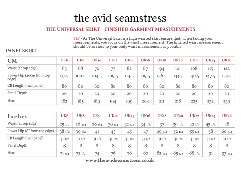 The Aesthetic Kit – The Universal Skirt - The Avid Seamstress