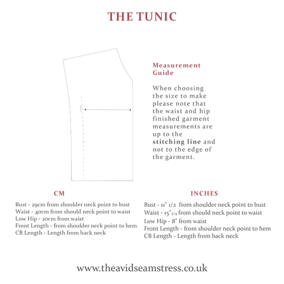 The Tunic Sewing Pattern - The Avid Seamstress