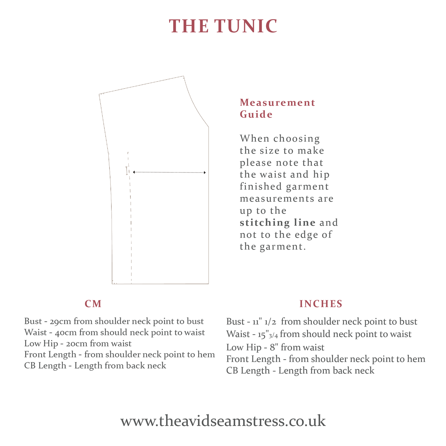 Tunic Small Pattern The Tunic Sewing Pattern - The Avid Seamstress