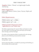 The V-Neck Top - NEW - The Avid Seamstress