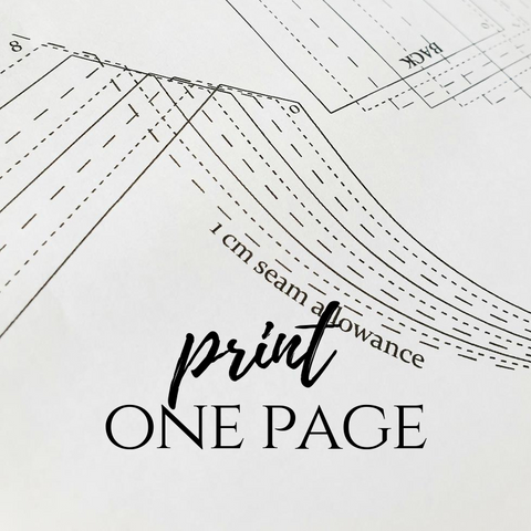 Print a ONE PAGE AO PDF Sewing Pattern - The Avid Seamstress