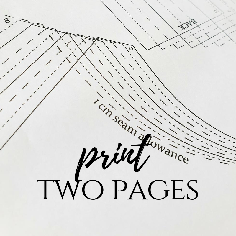 Print a TWO PAGE AO PDF Sewing Pattern - The Avid Seamstress