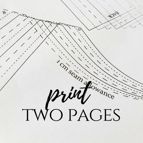 Print a TWO PAGE AO PDF Sewing Pattern - The Avid Seamstress