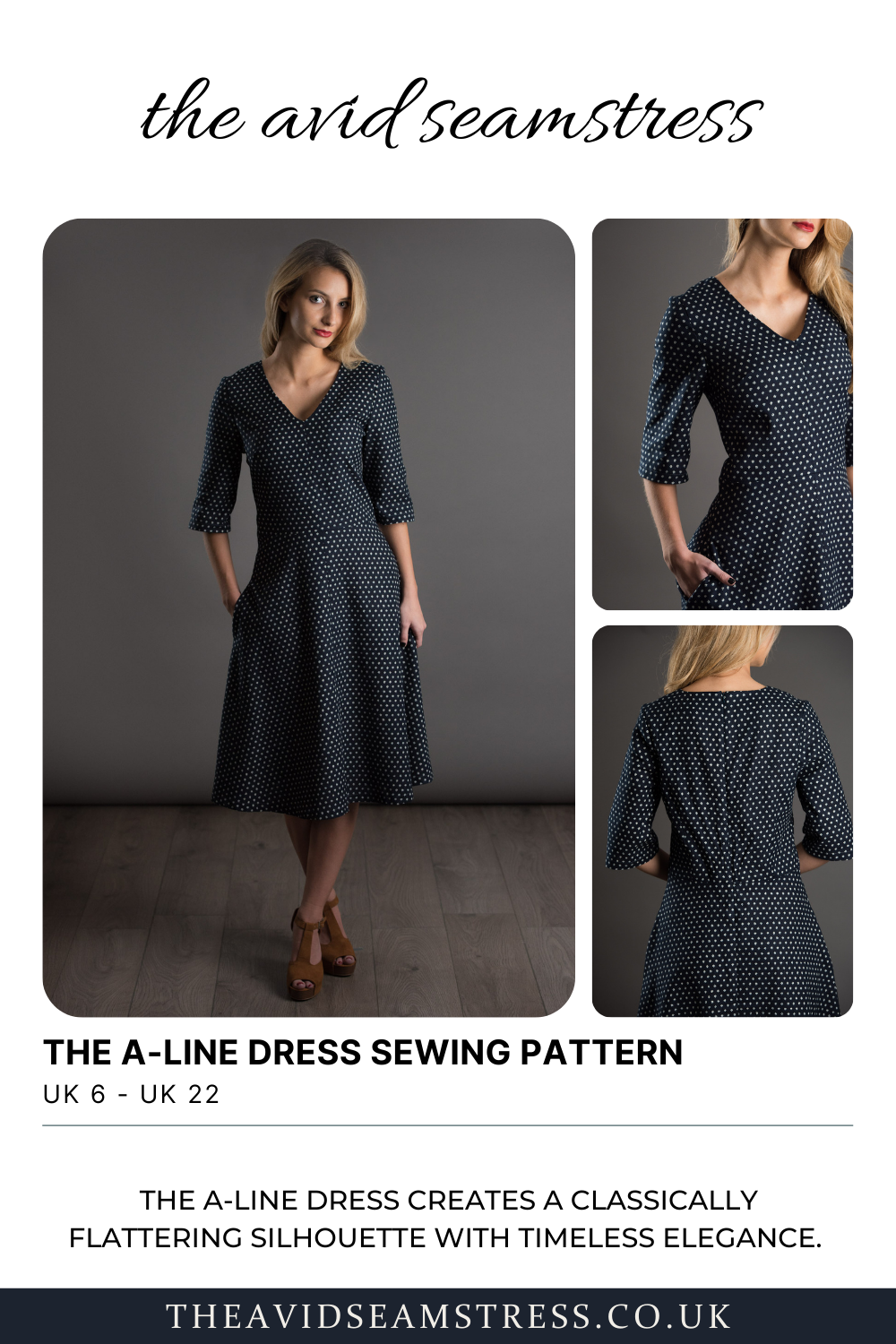 The ALine Dress Sewing Pattern The Avid Seamstress
