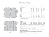 The Raglan sewing pattern envelope information