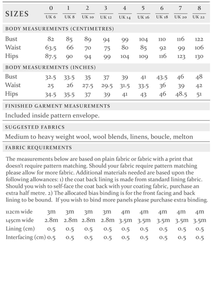 The Coat Sewing Pattern - The Avid Seamstress