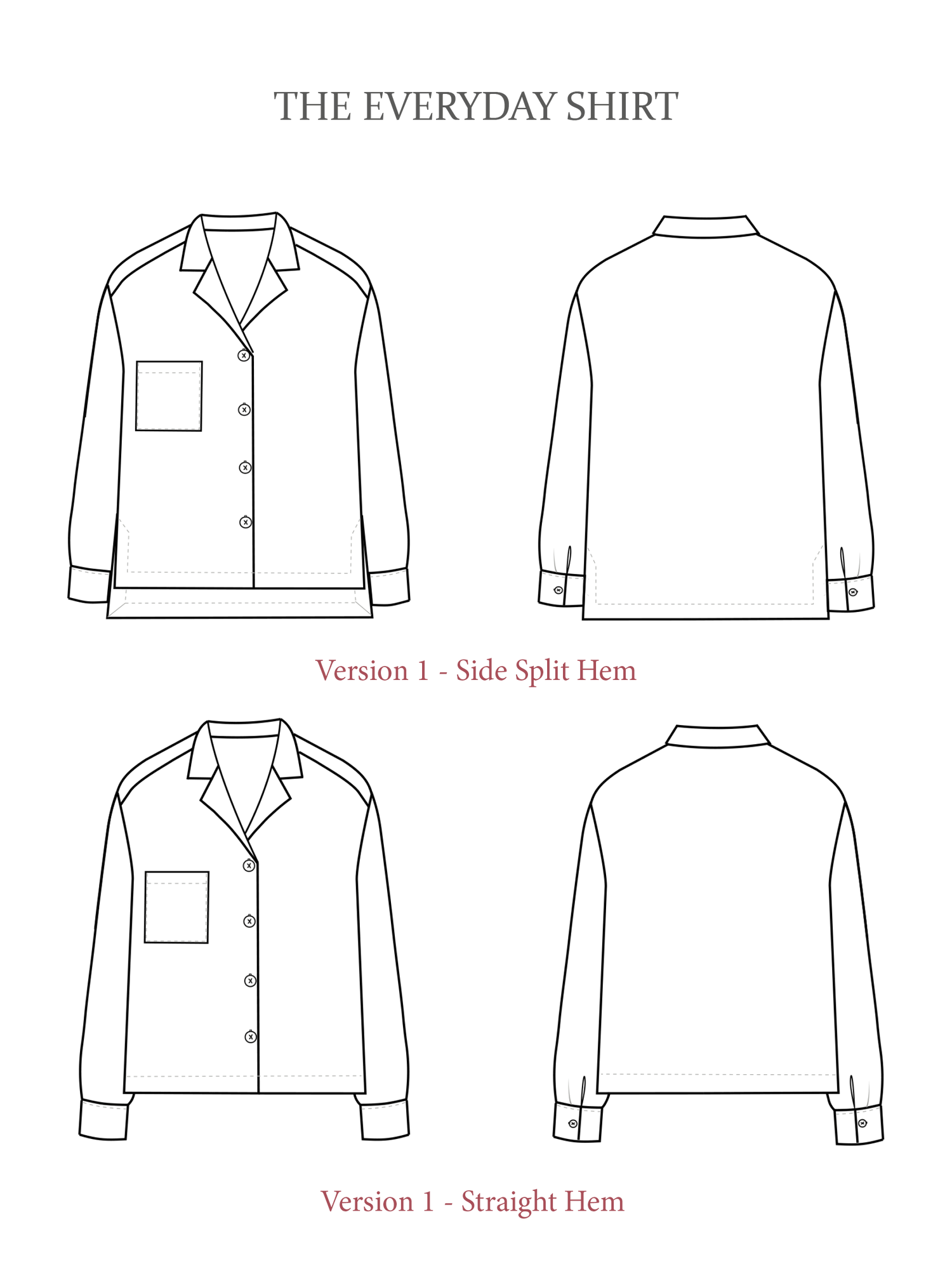 The Everyday Shirt Sewing Pattern - The Avid Seamstress