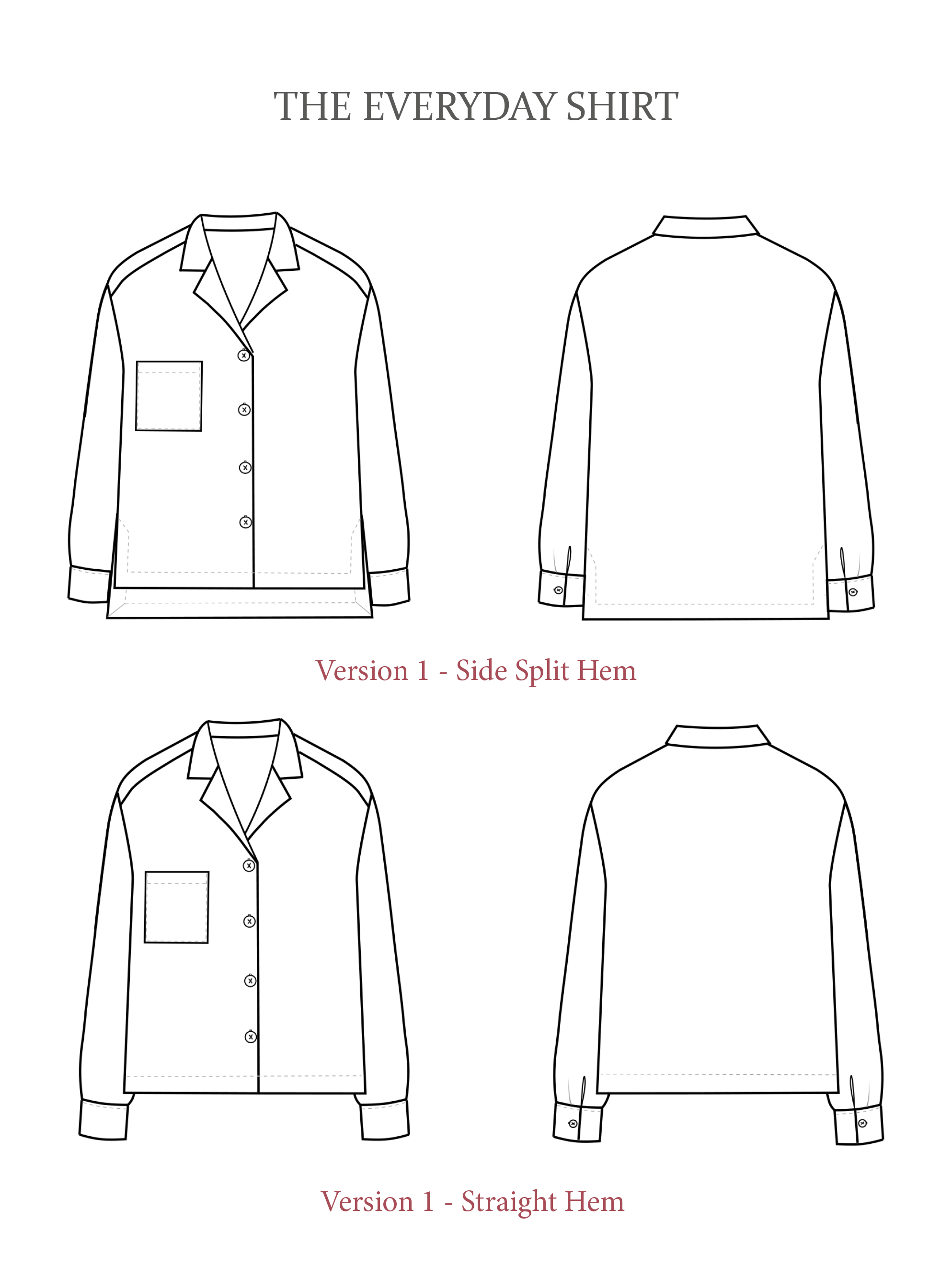 The Everyday Shirt Sewing Pattern - The Avid Seamstress