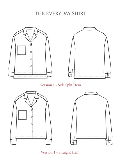 The Everyday Shirt Sewing Pattern - The Avid Seamstress