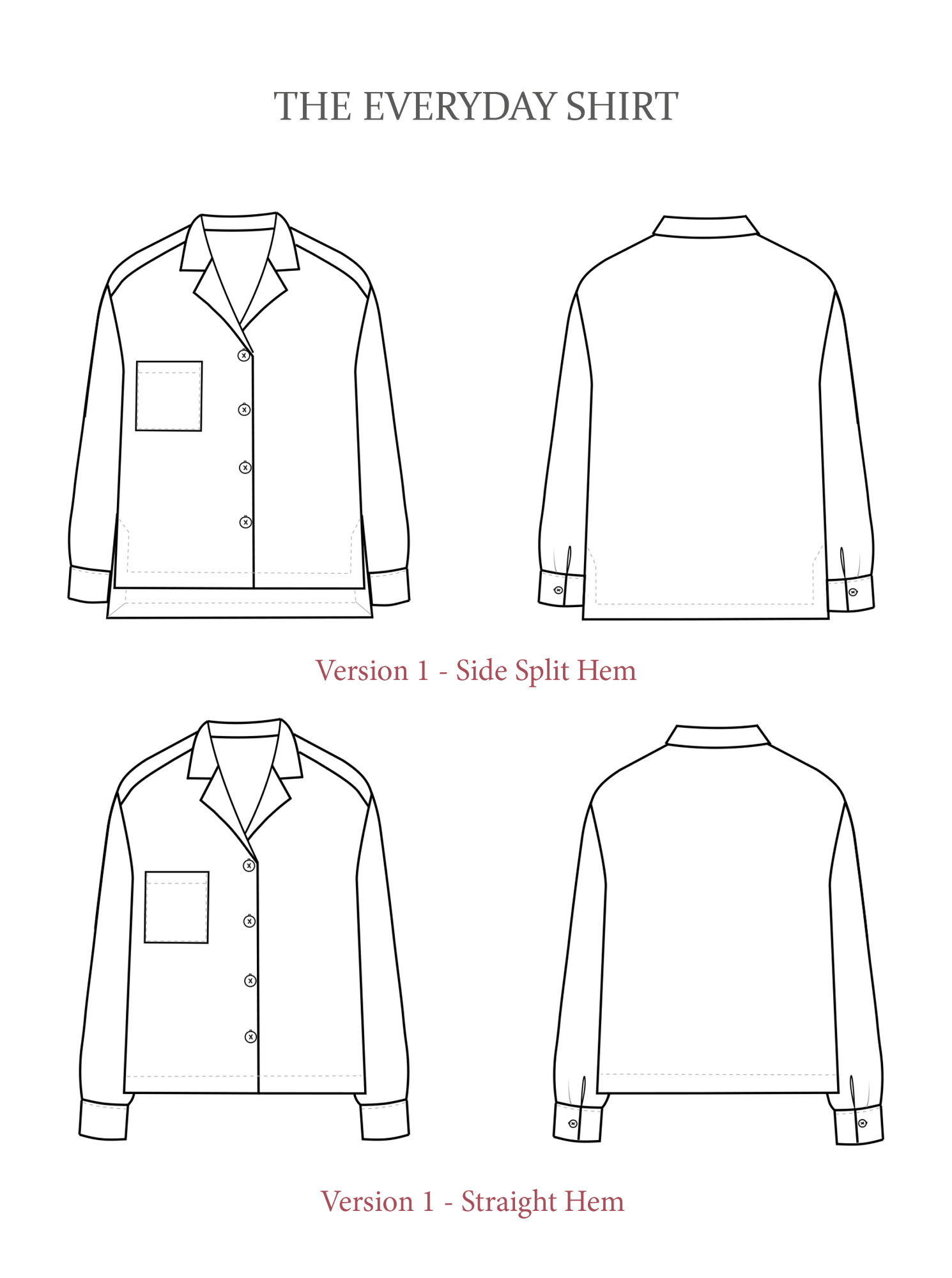 The Everyday Shirt Sewing Pattern - The Avid Seamstress